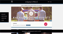 Desktop Screenshot of hommeprive.com